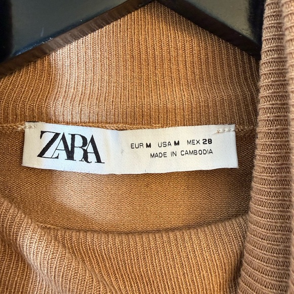 Zara Tan Knit Sweater - Picture 3 of 4
